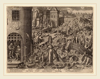 Attributed to Philip Galle after Pieter Bruegel the Elder (Flemish, 1537-1612), Hope, published