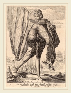 Jacques de Gheyn II after Hendrik Goltzius (Dutch, 1565-1629), Soldier Armed with Broadsword and