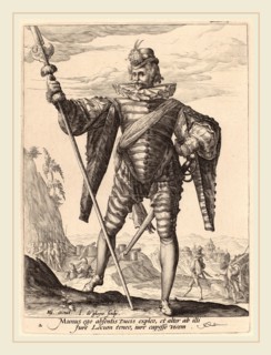 Jacques de Gheyn II after Hendrik Goltzius (Dutch, 1565-1629), Lieutenant-Colonel, 1587, engraving
