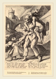 Workshop of Hendrik Goltzius after Karel van Mander I (Dutch, 17th century), Poverty is Easier to