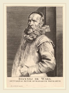 Sir Anthony van Dyck (Flemish, 1599-1641), Jan de Wael, c. 1630, etching and engraving on laid