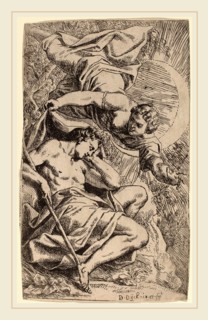 Daniel van den Dyck (Flemish, c. 1610-1670), Diana and Endymion, c. 1650, etching on laid paper