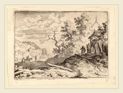 Allart van Everdingen (Dutch, 1621-1675), Hut with the Remains of a Hedge, probably c. 1645-1656,