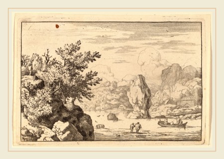 Allart van Everdingen (Dutch, 1621-1675), Rock in the Middle of a River, probably c. 1645-1656,