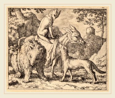 Allart van Everdingen (Dutch, 1621-1675), Reynard Seated Atop the Ass, probably c. 1645-1656,