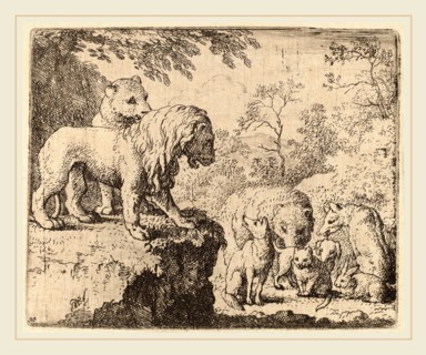 Allart van Everdingen (Dutch, 1621-1675), The Lion Pardons Reynard before the Other Animals,