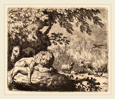 Allart van Everdingen (Dutch, 1621-1675), Reynard in Council with the Lion and Lioness, probably c.