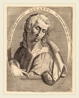Theodor Galle after Jan van der Straet (Flemish, c. 1571-1633), Aggaeus, published 1613, engraving