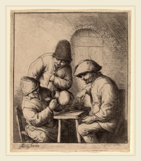 Adriaen van Ostade (Dutch, 1610-1685), The Empty Jug, probably 1653, etching