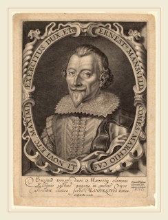 Simon de Passe (German, c. 1595-1647), Count Ernest Mansfeld, 1623, engraving on laid paper