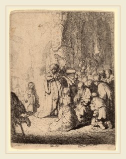 Rembrandt van Rijn (Dutch, 1606-1669), The Presentation in the Temple with the Angel: Small Plate,