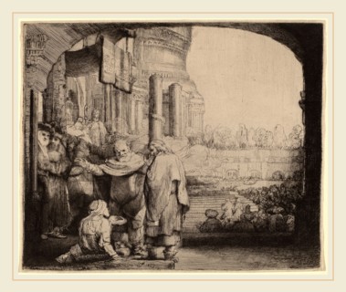 Rembrandt van Rijn (Dutch, 1606-1669), Peter and John Healing the Cripple at the Gate of the