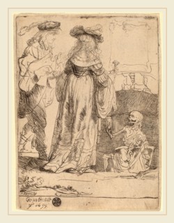 Rembrandt van Rijn (Dutch, 1606-1669), Death Appearing to a Wedded Couple from an Open Grave, 1639,