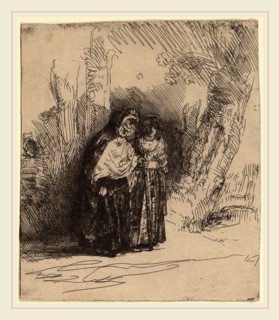 Rembrandt van Rijn (Dutch, 1606-1669), The Spanish Gypsy "Preciosa", c. 1642, etching