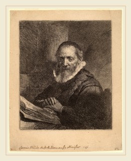 Rembrandt van Rijn (Dutch, 1606-1669), Jan Cornelisz. Sylvius, 1633, etching
