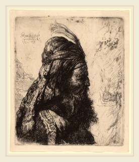 Rembrandt van Rijn and Studio of Rembrandt van Rijn after Jan Lievens, The Third Oriental Head,