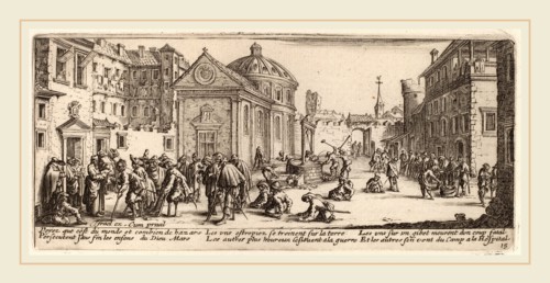Gerrit van Schagen after Jacques Callot (Dutch, c. 1642-1690 or after), The Hospital, etching and