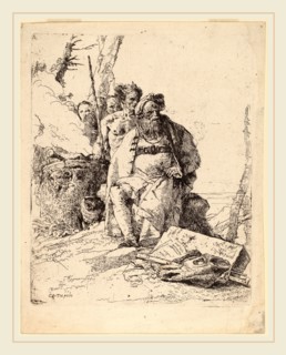 Giovanni Battista Tiepolo (Italian, 1696-1770), Seated Magician with Other Figures beside an Altar,