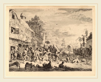 Cornelis Dusart (Dutch, 1660-1704), Village Festival, 1685, etching