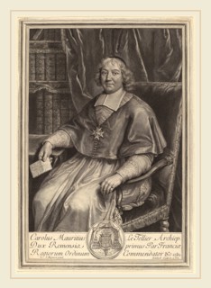Gerard Edelinck after Pierre Mignard I (Flemish, 1640-1707), Charles-Maurice Le Tellier, engraving