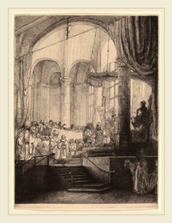 Rembrandt van Rijn (Dutch, 1606-1669), Medea, or the Marriage of Jason and Creusa, 1648, etching,