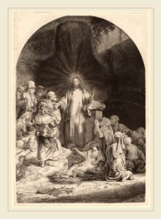 Rembrandt van Rijn and William Baillie (Dutch, 1606-1669), Christ Preaching and Healing (Fragment