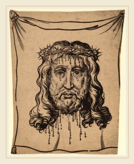 Anthonis Sallaert (Flemish, c. 1590-1658), The Sudarium, woodcut in black on laid paper
