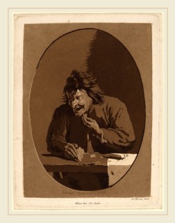 Anton Spreng after Adriaen Brouwer (Austrian, 1770-1845), A Peasant Eating, aquatint and etching