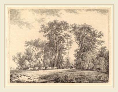Martin von Molitor (Austrian, 1759-1812), A Meadow with Cattle at the Edge of a Wood, c. 1790,