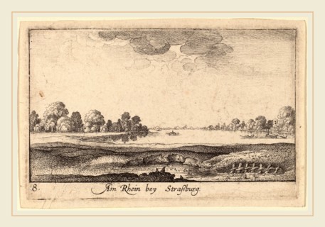 Wenceslaus Hollar (Bohemian, 1607-1677), Strasbourg: The Toll House, 1635, etching