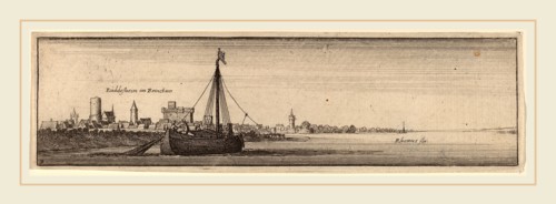 Wenceslaus Hollar (Bohemian, 1607-1677), Rudesheim, c. 1632-1636, etching on laid paper