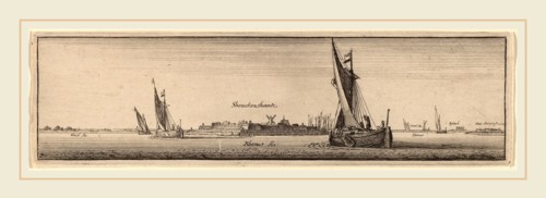 Wenceslaus Hollar (Bohemian, 1607-1677), View of Shenckenschantz, 1647, etching
