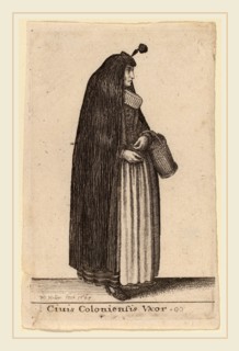 Wenceslaus Hollar (Bohemian, 1607-1677), Ciuis Coloniesis Vxor, 1643, etching