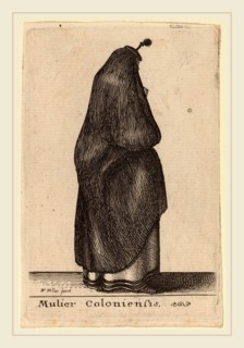 Wenceslaus Hollar (Bohemian, 1607-1677), Mulier Coloniensis, etching