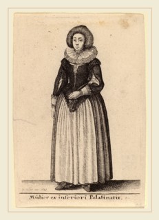 Wenceslaus Hollar (Bohemian, 1607-1677), Mulier ex inferiori Palainatu, 1643, etching