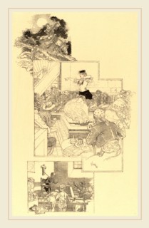 Daniel Vierge, On the Trail of Don Quixote, Spanish, 1851-1904, before 1896, wood engraving in