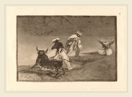Francisco de Goya, Capean otro encerrado  (They Play Another with the Cape in an Enclosure),