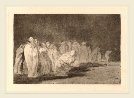 Francisco de Goya, Los ensacados (The Men in Sacks), Spanish, 1746-1828, in or after 1816, etching
