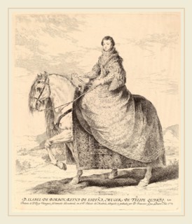 Francisco de Goya after Diego VelÃ¡zquez, Isabel de Borbon, Spanish, 1746-1828, 1778, etching and