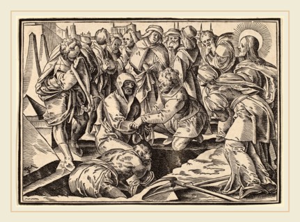 Christoph Murer, Christ Tells His Disciples of the Last Judgment, Swiss, 1558-1614, published 1630,
