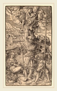 Urs Graf I, Two Mercenaries and a Woman, Swiss, c. 1485-1527-1529, 1524, woodcut