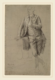 John Singleton Copley, A Gentleman, American, 1738-1815, 1776-1780, graphite and white chalk on