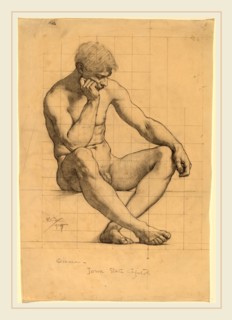 Kenyon Cox, Seated Male Nude: Study for "Science"-Iowa State Capitol, American, 1856-1919, 1905,