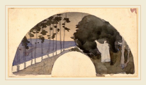 Charles Sprague Pearce, Study for an Archway, American, 1851-1914, 1890-1897, graphite and