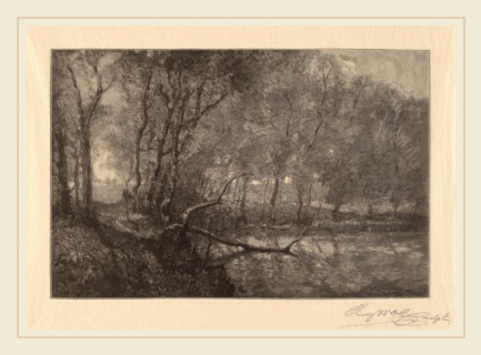 Henry Wolf, The Mill Pond, American, 1852-1916, 1902, wood engraving