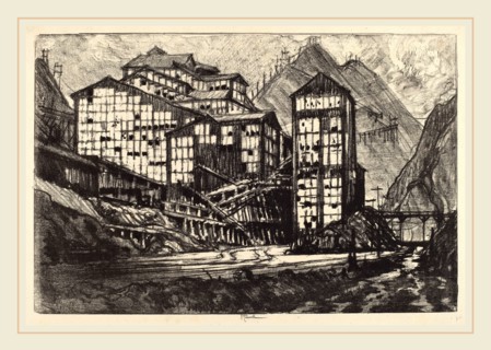 Joseph Pennell, Old Million Eyes, American, 1857-1926, 1910, lithograph