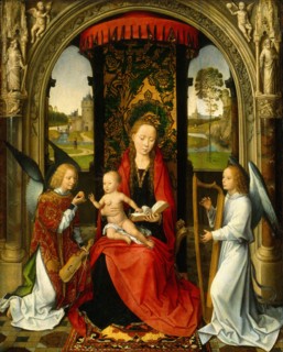 Hans Memling, Madonna and Child with Angels, Netherlandish, active c. 1465-1494, after 1479, oil on
