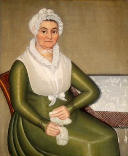 Ammi Phillips, Alsa Slade, American, 1788-1865, 1816, oil on canvas