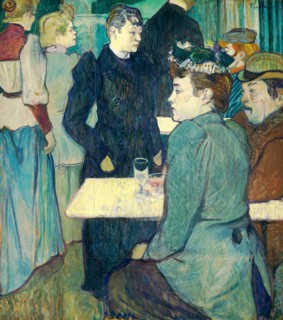 Henri de Toulouse-Lautrec (French, 1864-1901), A Corner of the Moulin de la Galette, 1892, oil on