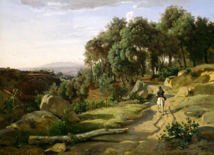 Jean-Baptiste-Camille Corot (French, 1796-1875), A View near Volterra, 1838, oil on canvas
